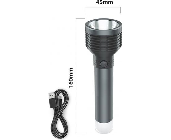 Platinet torch 3W 1200mAh, gray (45772)