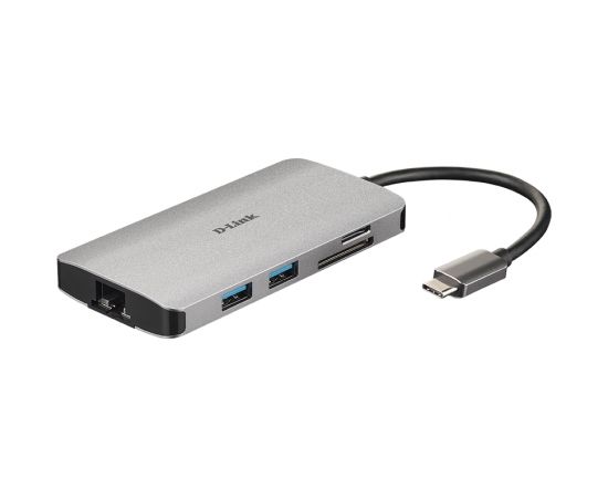 D-Link 8-in-1 USB-C Hub with HDMI/Ethernet/Card Reader/Power Delivery DUB-M810	 0.15 m