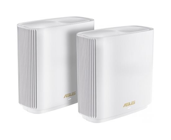 Asus Wireless-AX7800 Tri Band WiFi 6 mesh Router ZenWiFi XT9 (2-Pack) 802.11ax, 574+2402+4804 Mbit/s, 10/100/1000 Mbit/s, Ethernet LAN (RJ-45) ports 4, Mesh Support Yes, MU-MiMO No, Antenna type 6x Internal