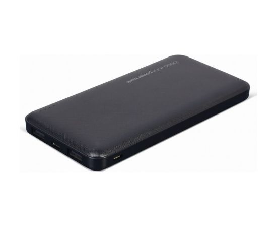 Gembird PB10-02 power bank Lithium Polymer (LiPo) 10000 mAh Black