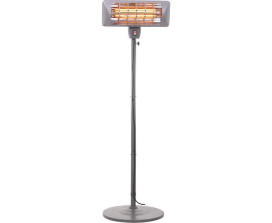 Camry Standing Heater CR 7737 Patio heater, 2000 W, Number of power levels 2, Suitable for rooms up to 14 m², Grey