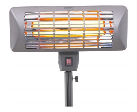 Camry Standing Heater CR 7737 Patio heater, 2000 W, Number of power levels 2, Suitable for rooms up to 14 m², Grey