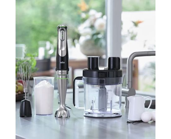 Braun MultiQuick 9 Hand Blender MQ9175XL Hand Blender, 1200 W, Number of speeds 3, Chopper, Black/Stainless Steel