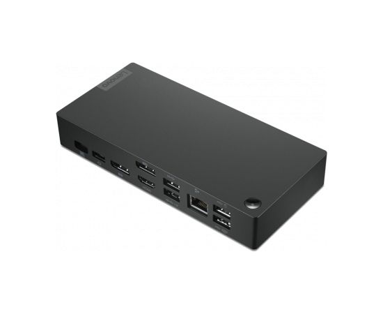 Lenovo USB-C Dock Windows Only (Max displays: 3/Max resolution: 4K/60Hz/Supports: 2x4K/60Hz/1xEthernet LAN (RJ-45)/2xDP 1.4/1xHDMI 2.0/3xUSB 3.1/2xUSB 2.0/1xUSB-C/1x3.5mm combo jack/Input power: 135W/100W, Output Power: 90W/65W) Lenovo