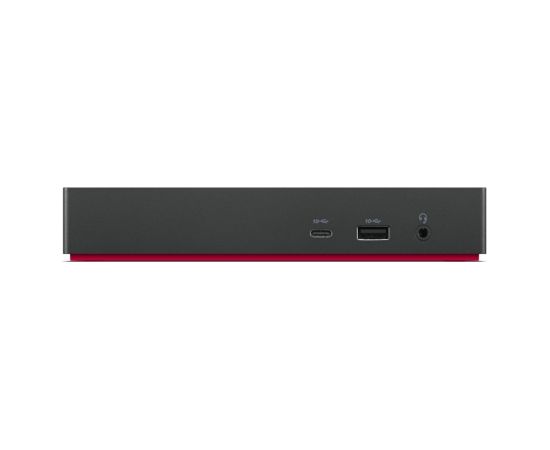 Lenovo USB-C Dock Windows Only (Max displays: 3/Max resolution: 4K/60Hz/Supports: 2x4K/60Hz/1xEthernet LAN (RJ-45)/2xDP 1.4/1xHDMI 2.0/3xUSB 3.1/2xUSB 2.0/1xUSB-C/1x3.5mm combo jack/Input power: 135W/100W, Output Power: 90W/65W) Lenovo