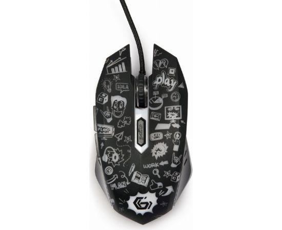 Gembird Optical LED mouse MUS-6B-GRAFIX-01 Black