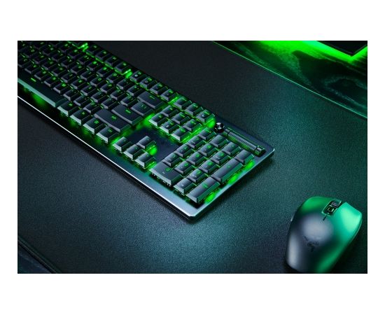 Razer Gaming Keyboard Deathstalker V2 Pro RGB LED light, NORD, Wireless, Black, Optical Switches (Linear), Numeric keypad