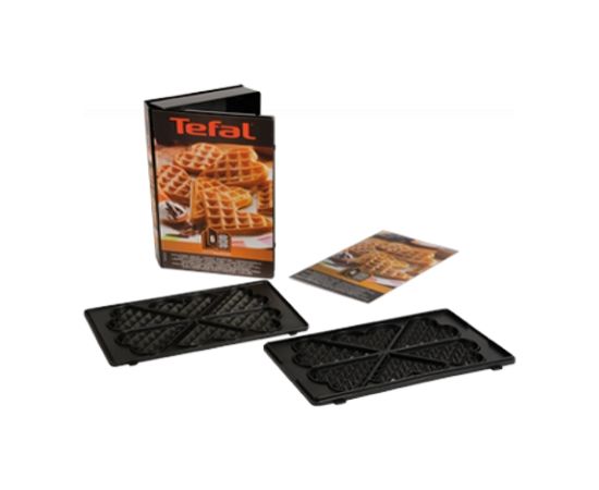 TEFAL XA800612 Heart shape Waffle plates for SW852 Sandwich maker, Black