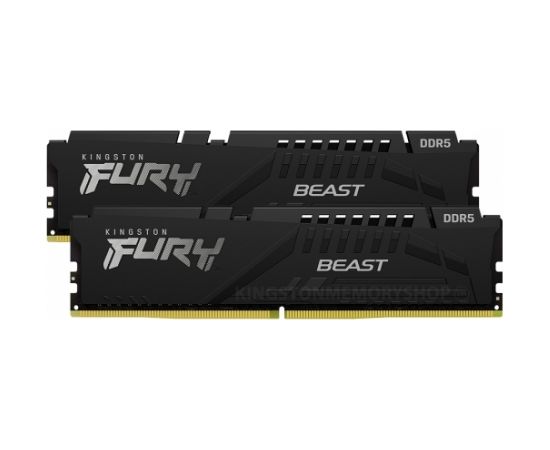 Kingston Fury Beast 32GB DDR5, 5200 MHz, CL36, Non ECC DIMM, (16GB x2)