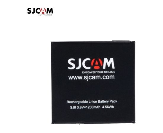 SJCam Oriģināls akumulators priekš Sporta Kameras SJ8 Air / Plus / Pro 3.8V 1200mAh Li-Ion (EU Blister)