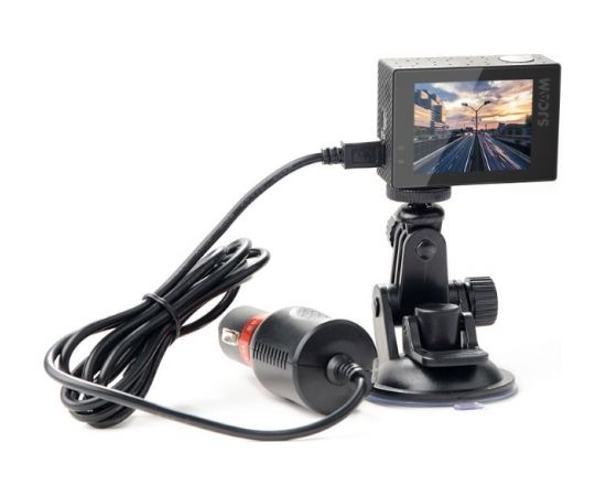 SJCam Oriģinals SJ4000 SJ5000 M10 M20 Sporta Kameru Auto Loga stiprinājums + DC Micro USB Lādētājs 5V 2A