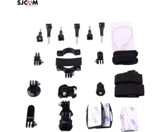 SJCam Uniersāls Sporta Kameru DV 22mm Fiksācijas elementu komplekts ar 23 elementiem SJCam GoPro Acme