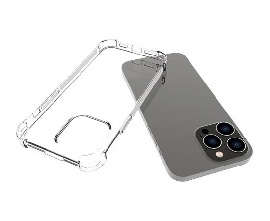 Fusion Anti Shock 1.5 mm Silikona aizsargapvalks Apple iPhone 14 Pro Max caurspīdīgs