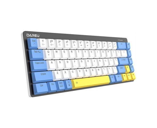 Wireless mechanical keyboard Dareu EK868 Bluetooth (white&blue&yellow))