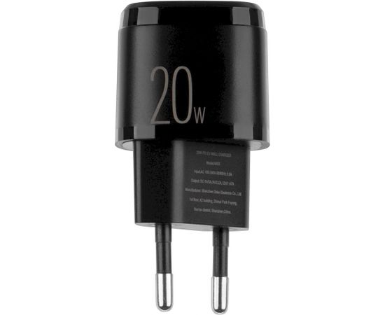 Tactical Сетевое зарядное устройство USB-C / 20W / 3A черное