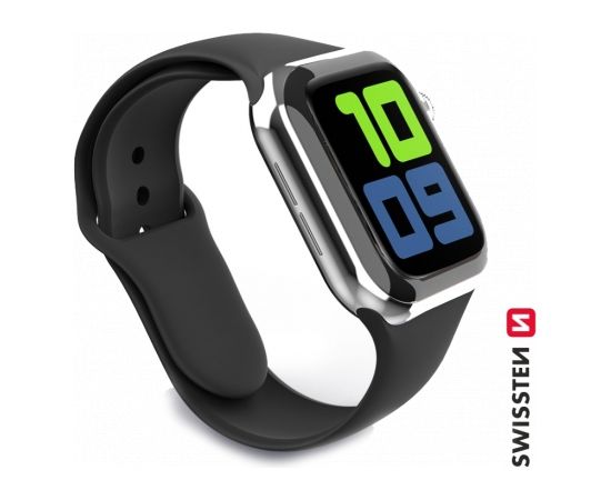 Swissten Cиликоновый Pемешок для Apple Watch 1/2/3/4/5/6 / SE / 38 мм / 40 мм