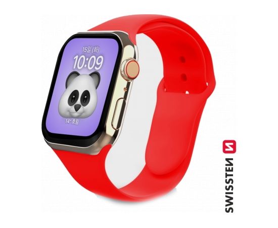 Swissten Cиликоновый Pемешок для Apple Watch 1/2/3/4/5/6 / SE / 42 мм / 44 мм