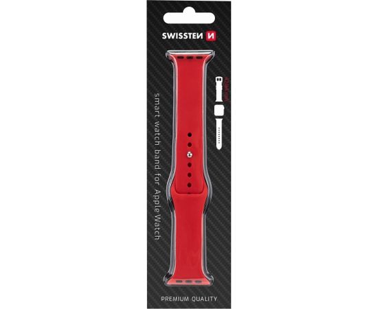 Swissten Cиликоновый Pемешок для Apple Watch 1/2/3/4/5/6 / SE / 42 мм / 44 мм