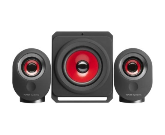 Mars Gaming MSX Bluetooth Audio System Акустическая Система 2.1 Subwoofer / USB / MicroSD / AUX / Radio / Черные