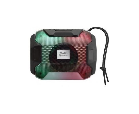 Mars Gaming MSBAX Беспроводная колонка с функцией Radio / MicroSD / RGB / USB / 10W / Черный