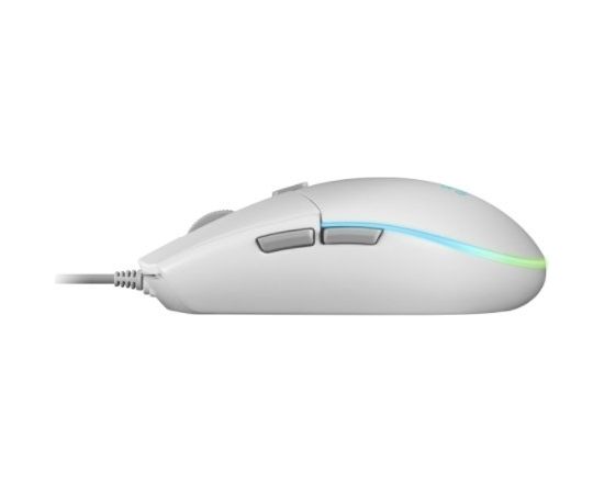 Mars Gaming MMGW Spēļu Pele / RGB / 3200 DPI / USB / Balta