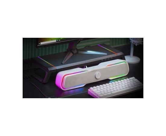 Mars Gaming MSBXW Bluetooth 5.0 Soundbar Skaļruņis ar RGB / AUX / 10W