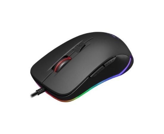 Mars Gaming MM118 Spēļu Pele ar Papildus Pogām / RGB / 400 - 9800 DPI / USB / Melna