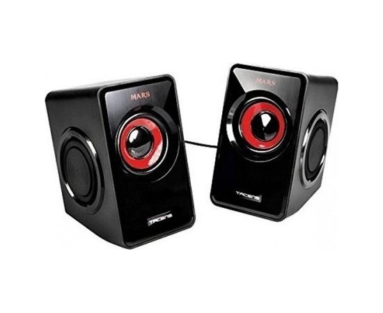 Mars Gaming MS1 Stereo Datora Skaļruņi / 2x 5W / 3.5mm Audio / USB Strāvas pieslēgums / Melnas