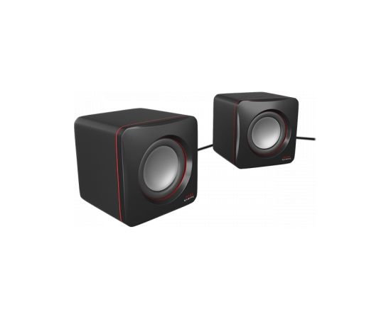 Mars Gaming MAS0 Stereo Datora Skaļruņi / 2x 4W / 3.5mm Audio / USB Strāvas pieslēgums / Melnas