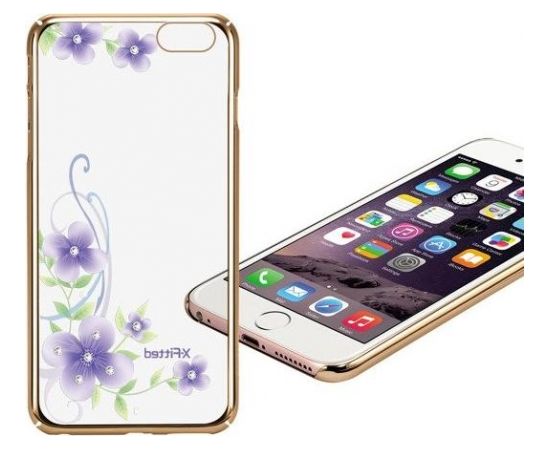 X-Fitted Пластиковый чехол С Кристалами Swarovski для Apple iPhone  6 / 6S Золото / Фея Орхидеи