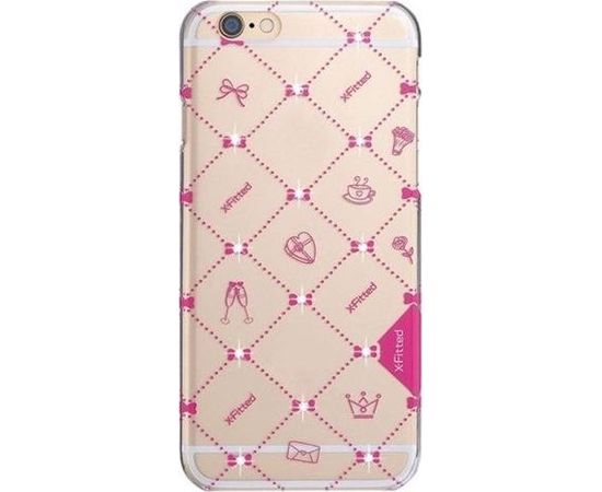 X-Fitted Пластиковый чехол С Кристалами Swarovski для Apple iPhone  6 / 6S Розовый / Отношения
