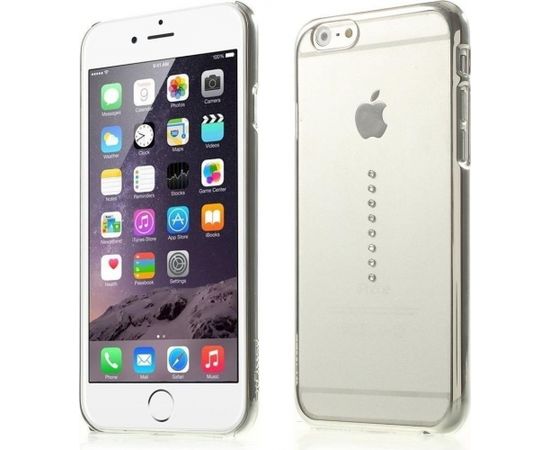 X-Fitted Пластиковый чехол С Кристалами Swarovski для Apple iPhone  6 / 6S Серебро / Шесть Камней
