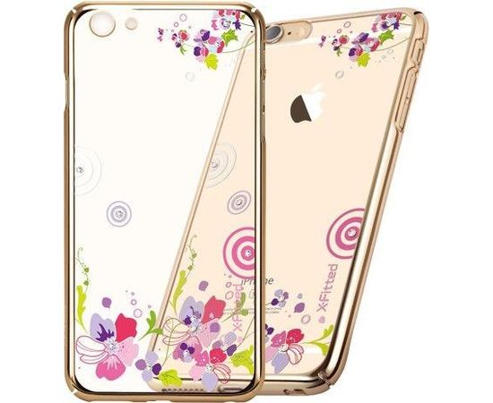 X-Fitted Пластиковый чехол С Кристалами Swarovski для Apple iPhone  6 / 6S Золото / Красочный Цвет