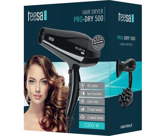 Teesa Фен PRO-DRY 500 Ion 2300W / Черный