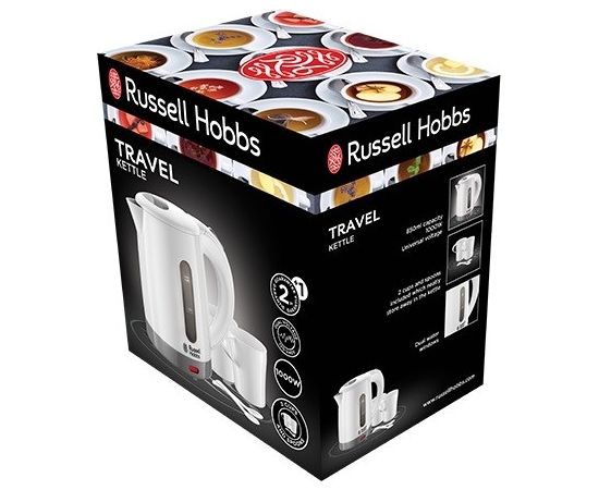 RUSSELL HOBBS Travel 23840-70 Tējkanna 0.85 L 1000 W White