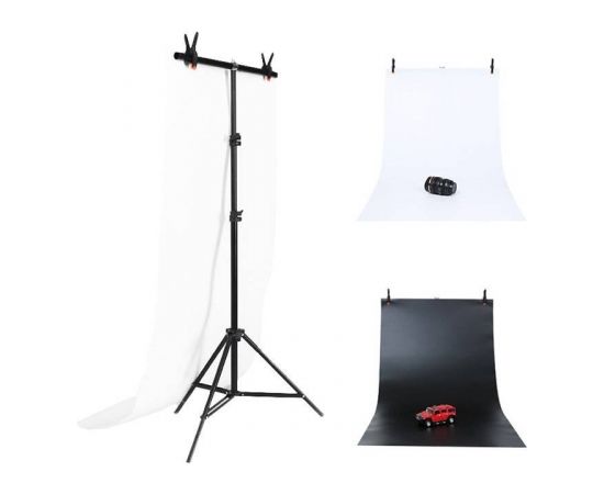 Puluz Photo studio background support 70x200cm + Backdrops 2 pcs DCA0976