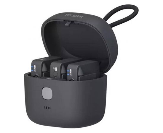 TELESIN Charging Box with 4000mAh Built-in Battery for Rode Wireless GO I II Microphone (TE-WMB-001) Citi kameru aksesuāri 