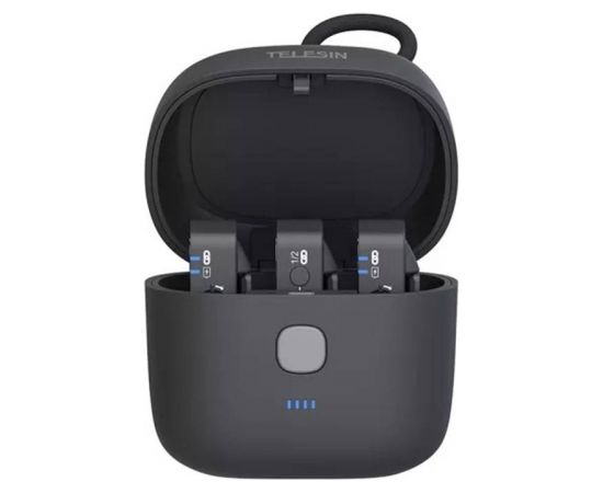 TELESIN Charging Box with 4000mAh Built-in Battery for Rode Wireless GO I II Microphone (TE-WMB-001) Citi kameru aksesuāri 
