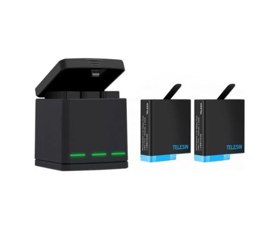 Telesin 3-slot charger box for GoPro Hero 8 + 2 batteries (GP-BNC-801)
