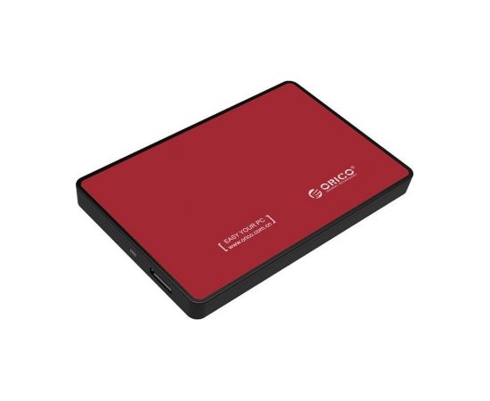 Hard drive external enclosure Orico SSD/HDD 2.5" SATA III (red)