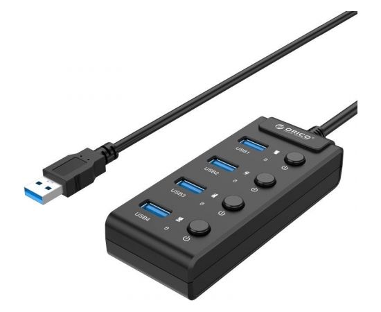 Orico  USB 3.0. Hub with switches, 5x USB (black)