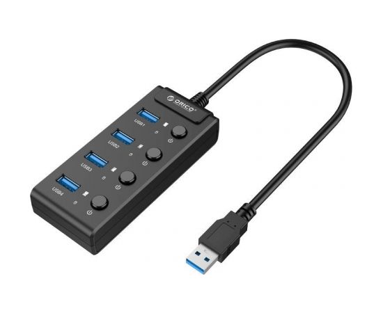 Orico  USB 3.0. Hub with switches, 5x USB (black)