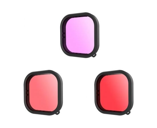 Lens waterproof filter set Telesin for GoPro Hero 9 / Hero 10 (GP-FLT-904)