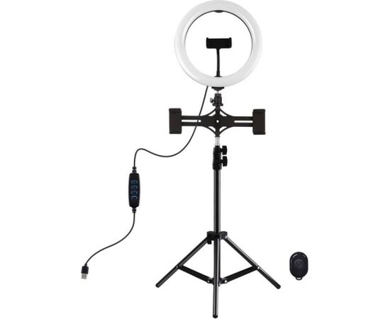 Puluz 1,1m Tripod Mount with 26cm LED Ring Vlogging PKT3070B