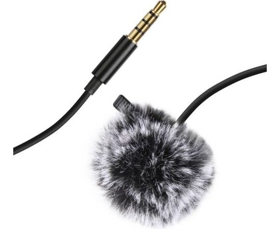 Puluz PU3045 clip microphone 3m, 3,5 mm Jack Citi kameru aksesuāri 