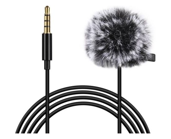 Puluz Jack Lavalier Wired Condenser Recording Microphone 1.5m jack 3.5mm PU424