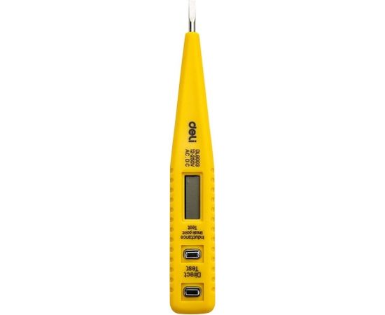 Voltage Tester 12-250V Deli Tools EDL8003 (yellow)