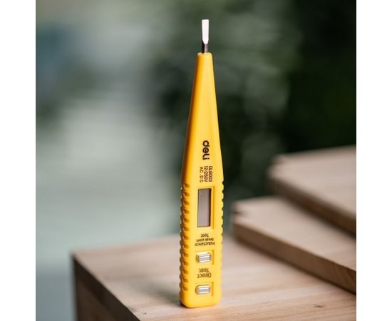 Voltage Tester 12-250V Deli Tools EDL8003 (yellow)
