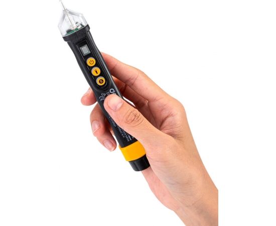 Non-contact voltage tester Deli Tools EDL8011, 12/48-1000V AC (black)