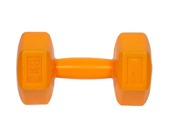 Hanteļu komplekts EB FIT 2x2kg oranžs 1027029 (Trausls materiāls, vizuāli skrāpējumi)